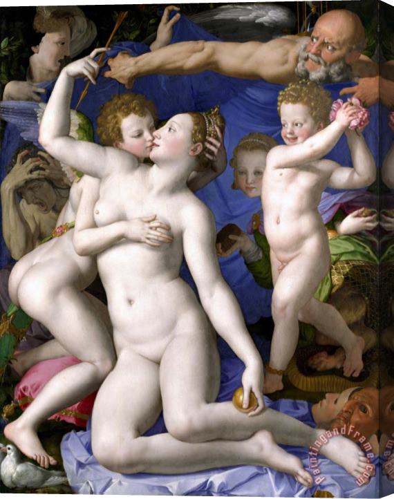 Agnolo Bronzino Venus, Cupid, Folly And Time (allegory of The Triumph of Venus) Stretched Canvas Painting / Canvas Art