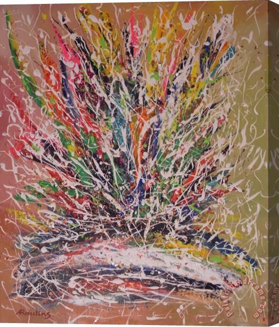 Agris Rautins A bouquet of colors Stretched Canvas Painting / Canvas Art