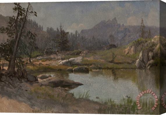 Albert Bierstadt At The Summit, Estes Park Colorado, 1870 Stretched Canvas Painting / Canvas Art