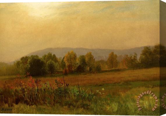 Albert Bierstadt Autumn Landscape, 1880 Stretched Canvas Print / Canvas Art