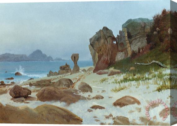 Albert Bierstadt Bay Of Monterey Stretched Canvas Print / Canvas Art