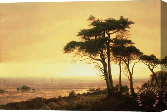 Albert Bierstadt California Coast Stretched Canvas Print / Canvas Art
