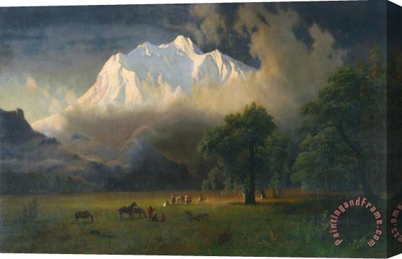 Albert Bierstadt Mount Adams, Washington Stretched Canvas Print / Canvas Art