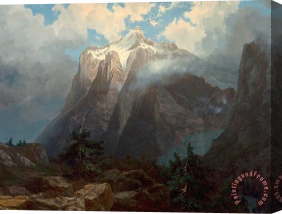 Albert Bierstadt Mount Brewer From King's River Canyon, California, 1872 Stretched Canvas Painting / Canvas Art