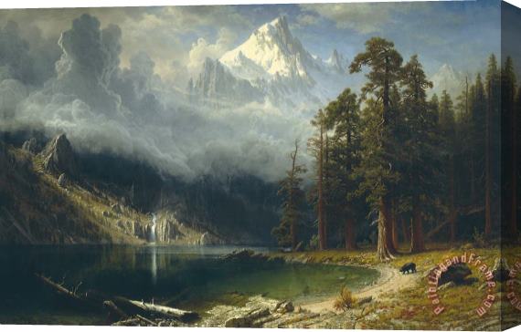 Albert Bierstadt Mount Corcoran Stretched Canvas Painting / Canvas Art