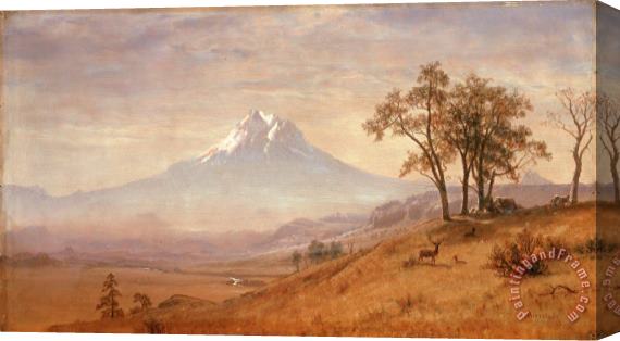 Albert Bierstadt Mount Hood Stretched Canvas Print / Canvas Art