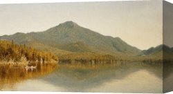 Sermon on The Mount Canvas Prints - Mount Whiteface From Lake Placid by Albert Bierstadt