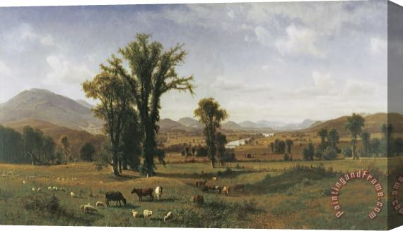 Albert Bierstadt Mt. Ascutney From Claremont, New Hampshire Stretched Canvas Print / Canvas Art