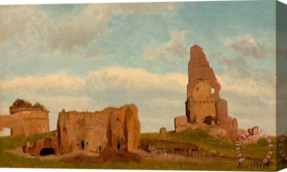 Albert Bierstadt Ruins Campagna of Rome, 1867 Stretched Canvas Painting / Canvas Art