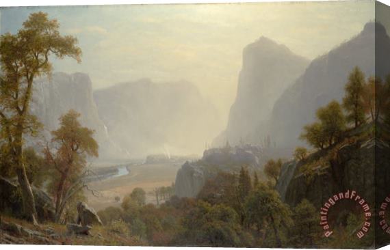Albert Bierstadt The Hetch Hetchy Valley, California Stretched Canvas Painting / Canvas Art