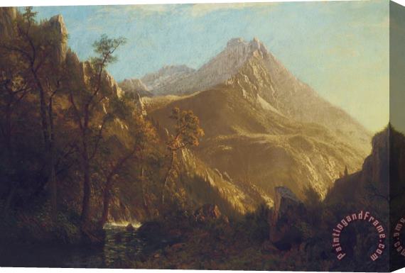 Albert Bierstadt Wasatch Mountains Stretched Canvas Print / Canvas Art