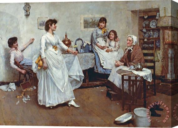 Albert Chevallier Tayler The Dress Rehearsal Stretched Canvas Painting / Canvas Art