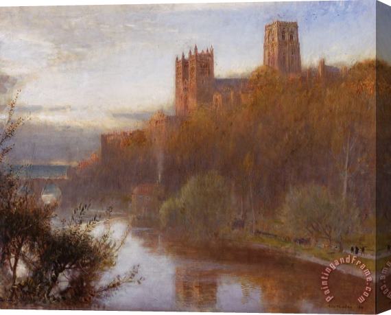 Albert Goodwin Durham Cathedral Stretched Canvas Painting / Canvas Art