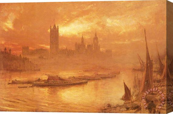 Albert Goodwin Wesminster Stretched Canvas Painting / Canvas Art