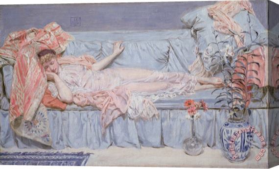 Albert Joseph Moore Reclining Model Stretched Canvas Painting / Canvas Art