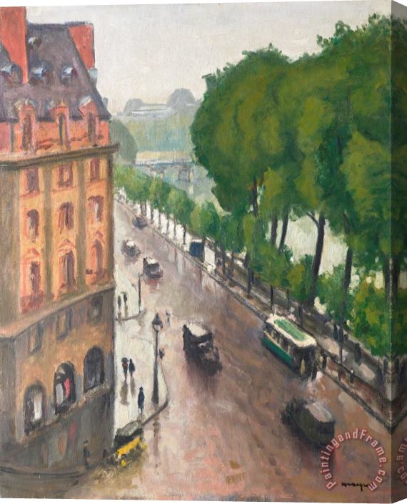 Albert Marquet Quai De Conti Sous La Pluie Stretched Canvas Print / Canvas Art