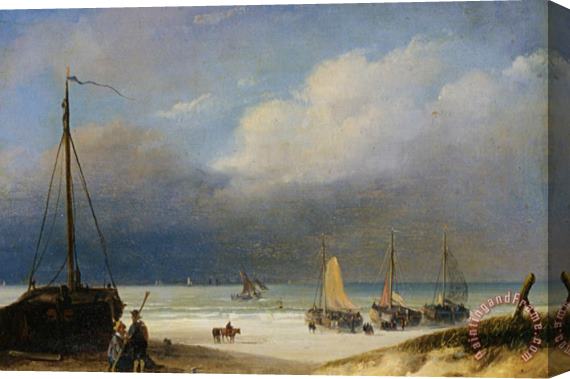 Albert Roosenboom Bomschuiten on The Beach Stretched Canvas Print / Canvas Art