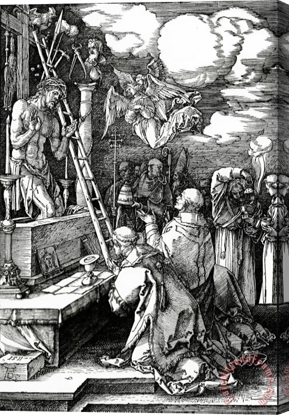 Albrecht Duerer The Mass Of St. Gregory Stretched Canvas Painting / Canvas Art