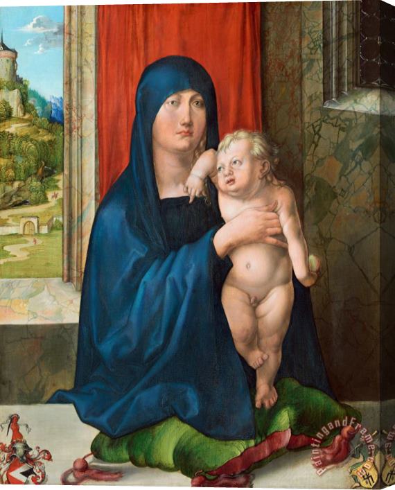 Albrecht Durer Madonna And Child (obverse) Stretched Canvas Print / Canvas Art