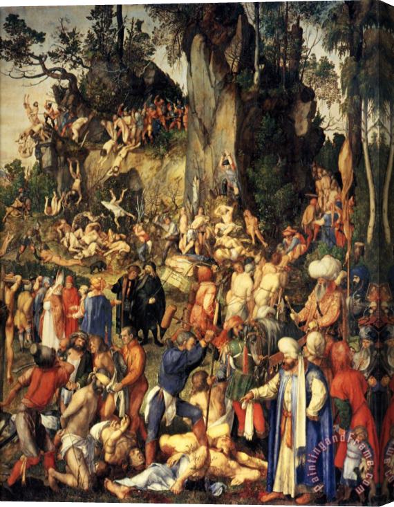 Albrecht Durer Matyrdom of The Ten Thousand Stretched Canvas Painting / Canvas Art