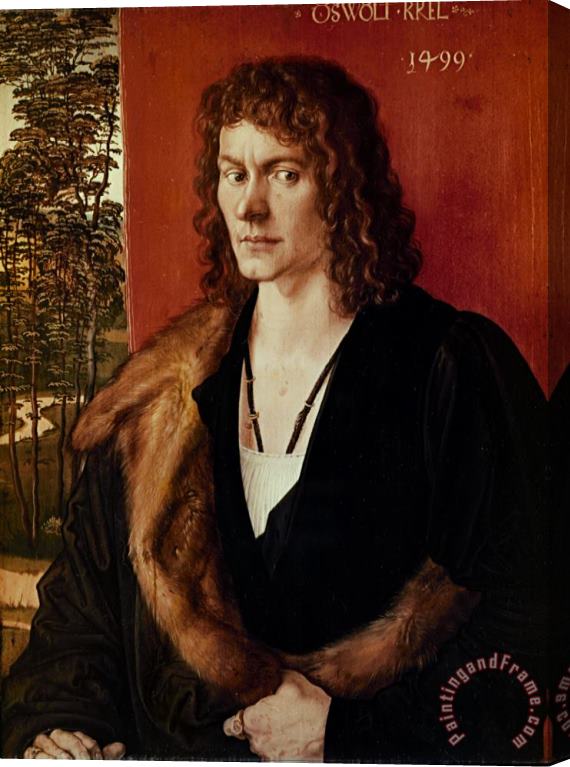 Albrecht Durer Portrait of a Man Stretched Canvas Painting / Canvas Art