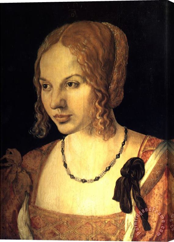 Albrecht Durer Portrait of a Young Venetian Woman Stretched Canvas Painting / Canvas Art