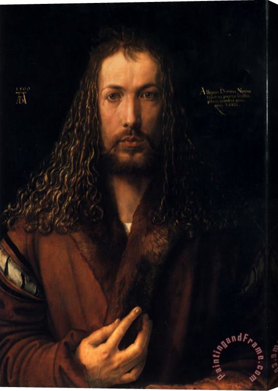 Albrecht Durer Self Portrait Stretched Canvas Painting / Canvas Art