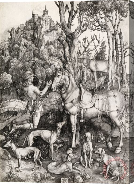 Albrecht Durer St Eustace Stretched Canvas Print / Canvas Art
