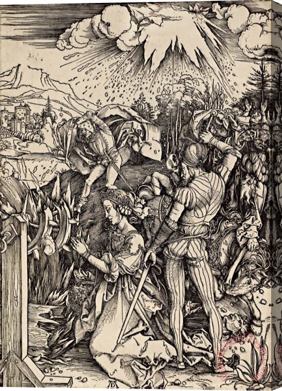 Albrecht Durer The Martyrdom of St. Catherine of Alexandria Stretched Canvas Painting / Canvas Art
