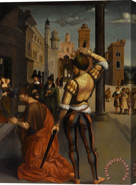 Alejo Fernandez The Decapitation of Saint John Stretched Canvas Painting / Canvas Art