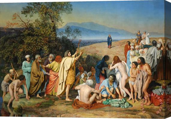 Aleksander Ivanov The Appearance of Christ Before the People Stretched Canvas Painting / Canvas Art
