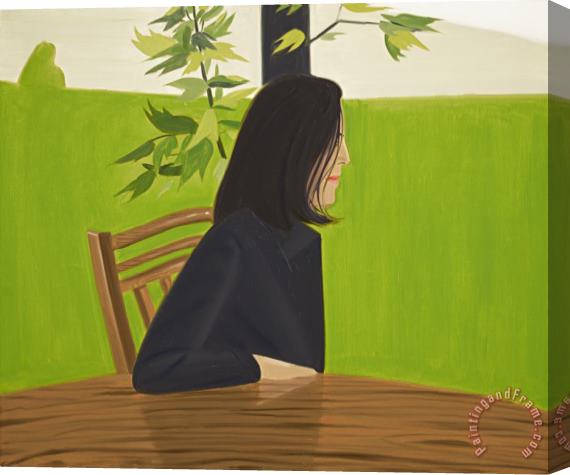 Alex Katz Ada in Front of 4pm, 1977 Stretched Canvas Painting / Canvas Art