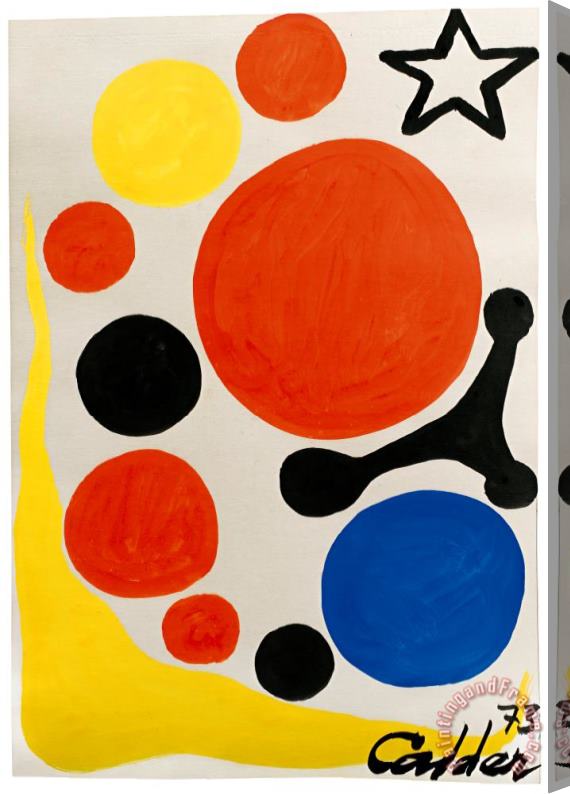 Alexander Calder Sans Titre Stretched Canvas Painting / Canvas Art