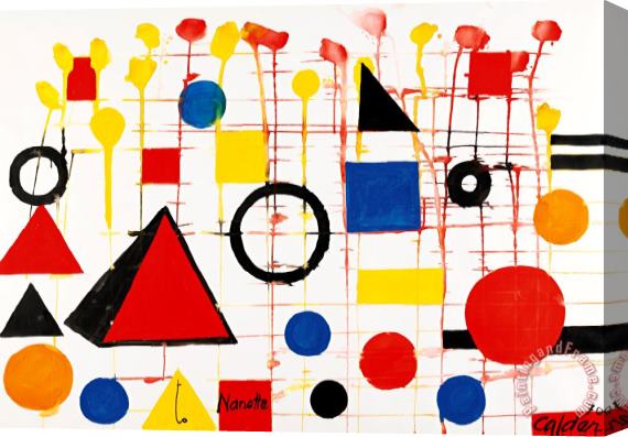Alexander Calder Untitled Stretched Canvas Print / Canvas Art
