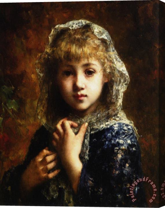Alexei Alexeivich Harlamoff A Young Beauty Stretched Canvas Painting / Canvas Art