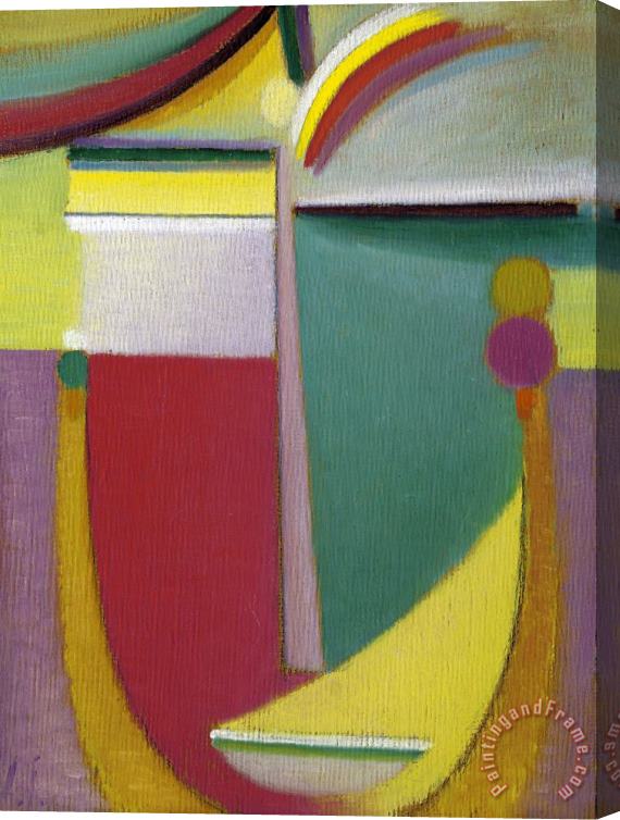 Alexei Jawlensky Abstract Head: Inner Vision Stretched Canvas Print / Canvas Art