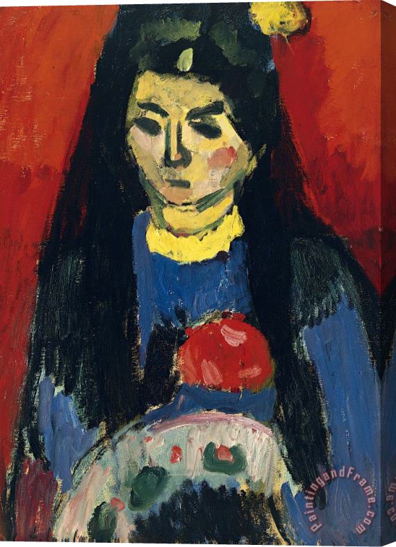 Alexei Jawlensky Red Blossom Stretched Canvas Print / Canvas Art