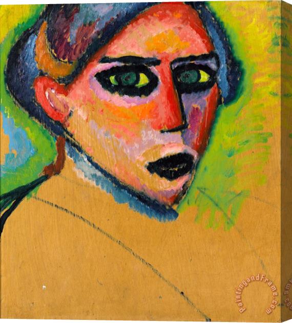 Alexei Jawlensky Woman's Face Stretched Canvas Print / Canvas Art