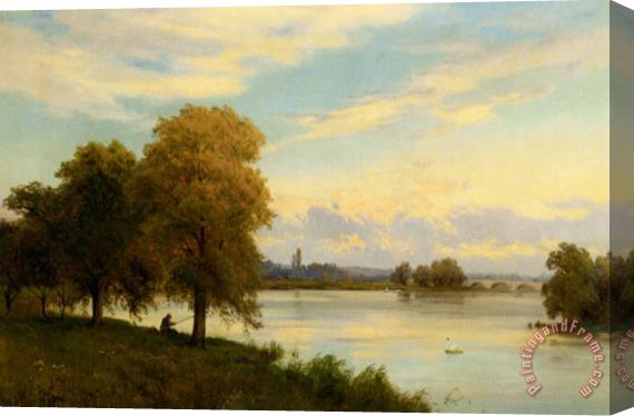 Alfred Fontville De Breanski Walton on Thames Stretched Canvas Painting / Canvas Art
