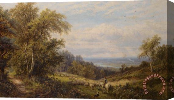 Alfred Glendening A View of Bostall Health Stretched Canvas Painting / Canvas Art