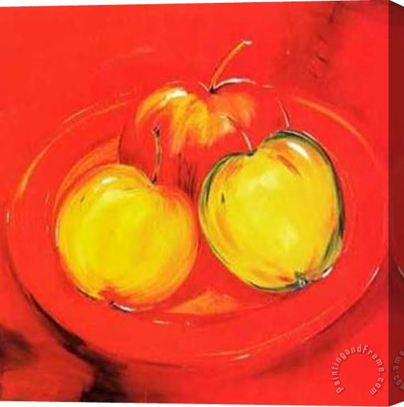 alfred gockel Apple Platter Stretched Canvas Painting / Canvas Art