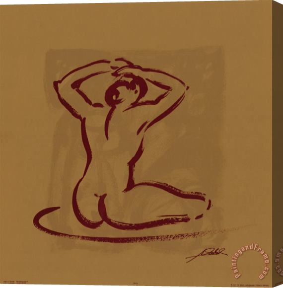 alfred gockel Body Language I Stretched Canvas Print / Canvas Art