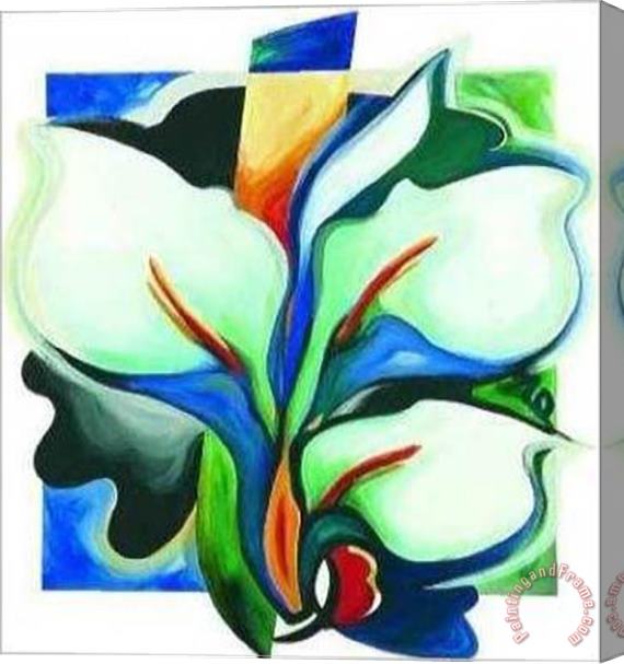 alfred gockel Calla Lilies Grande Stretched Canvas Painting / Canvas Art