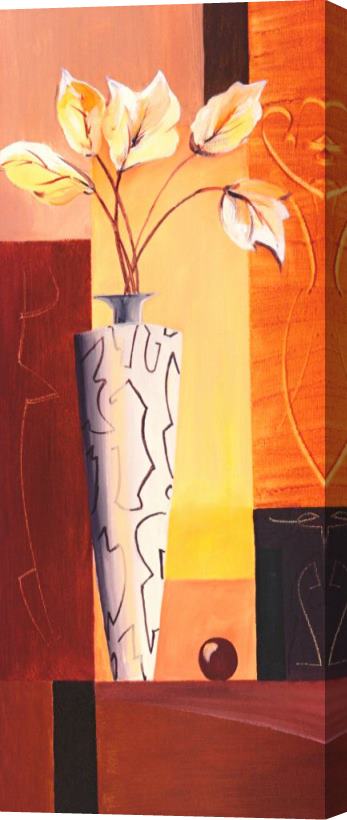 alfred gockel Decorator Vase Iii Stretched Canvas Print / Canvas Art