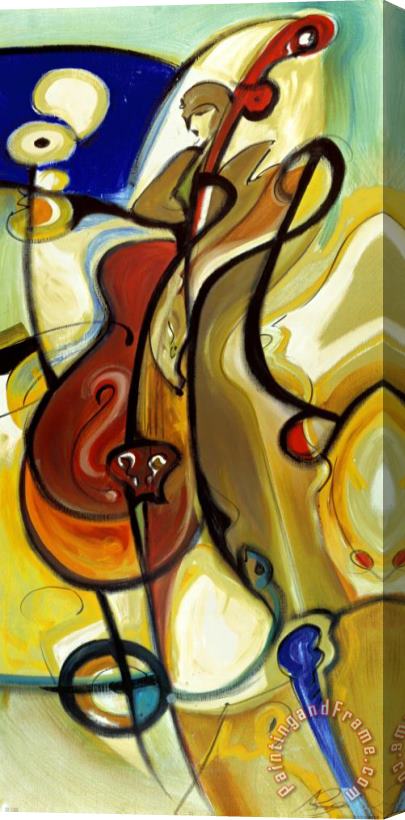 alfred gockel Lowdown Bass Stretched Canvas Print / Canvas Art