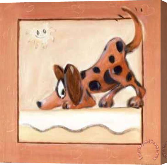 alfred gockel Puppy Love I Stretched Canvas Painting / Canvas Art