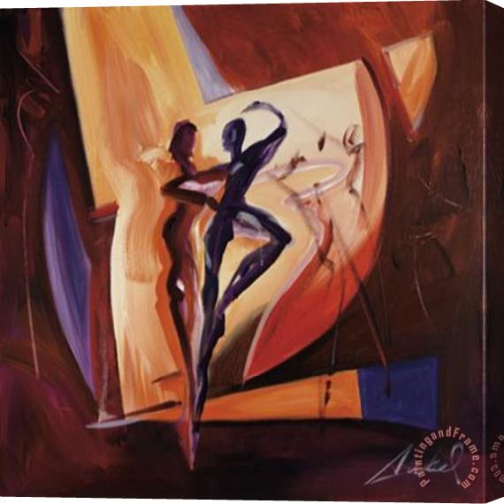 alfred gockel Spotlight Dancing I Stretched Canvas Painting / Canvas Art