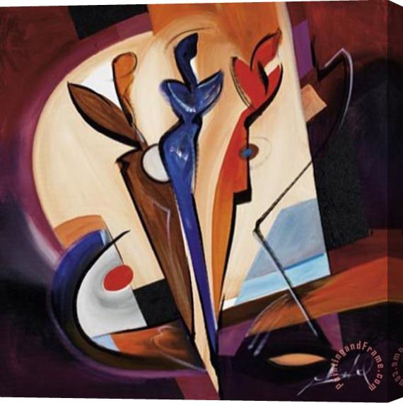 alfred gockel Spotlight Dancing Ii Stretched Canvas Painting / Canvas Art
