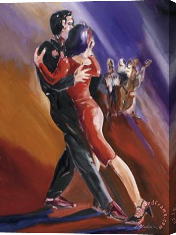 alfred gockel Tangerine Tango I Stretched Canvas Painting / Canvas Art