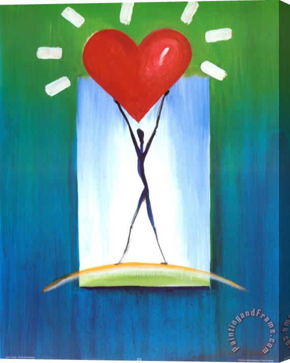 alfred gockel Uplifted Heart Stretched Canvas Painting / Canvas Art